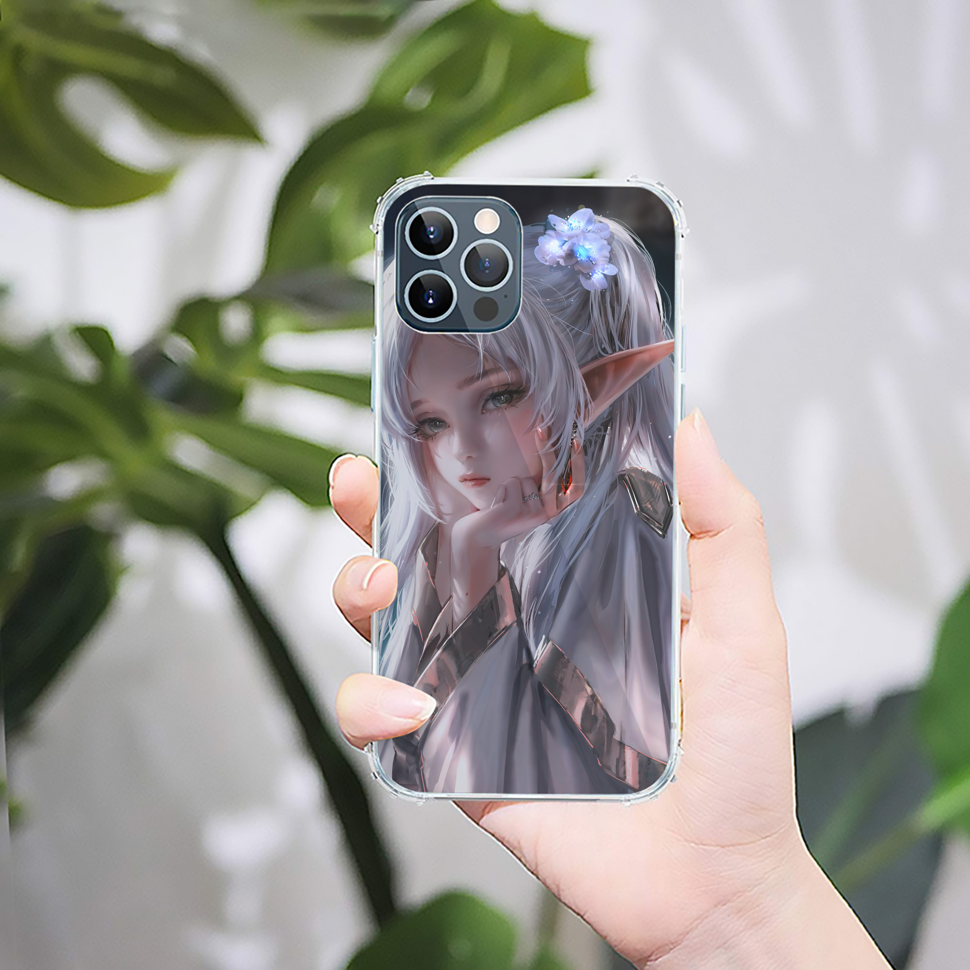 （画像用） 葬送のフリーレン Frieren 【iPhone 12シリーズ対応】透明スマホケース（クリアソフトケース）